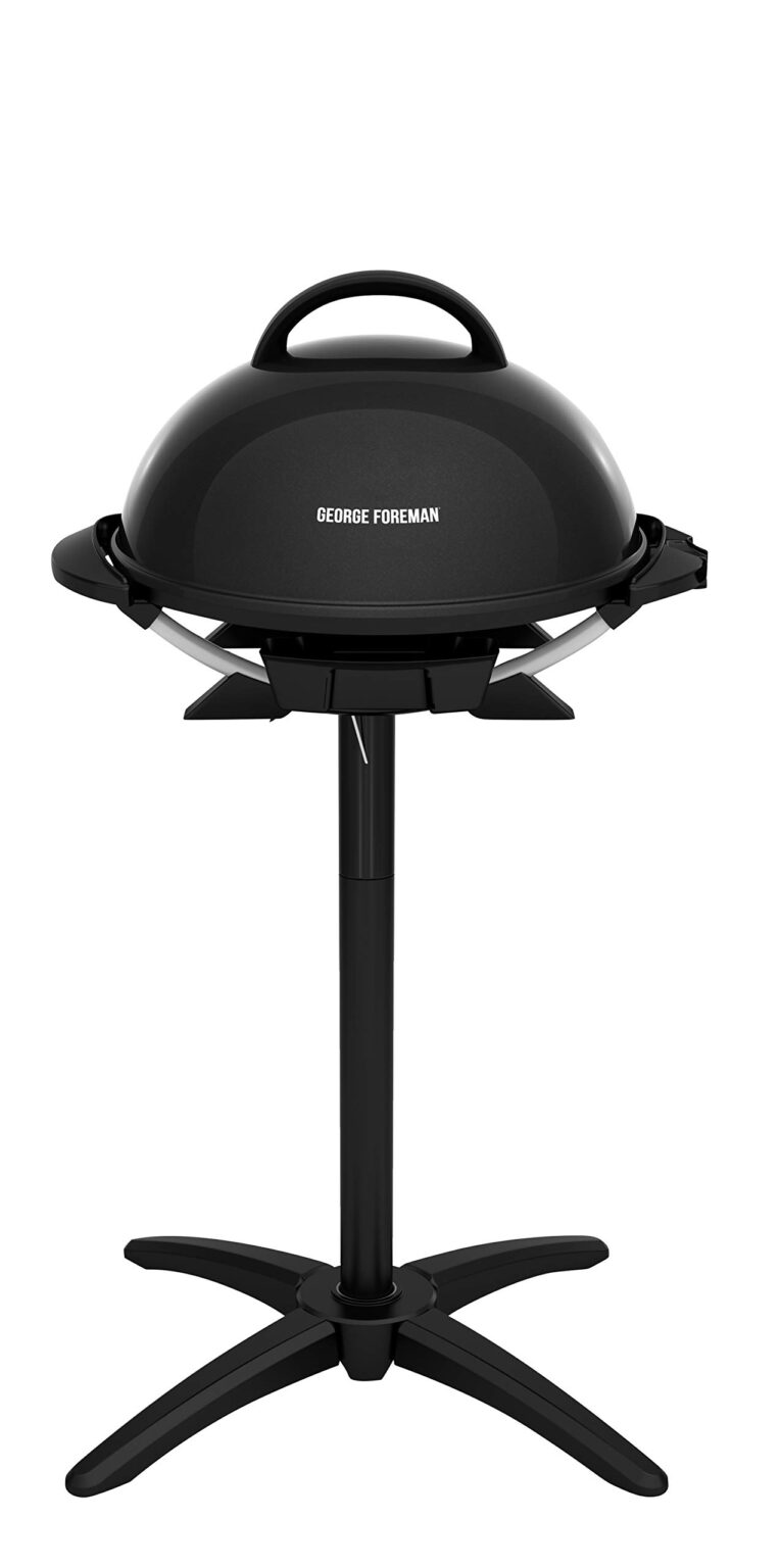 George Foreman Indoor/Outdoor Electric Grill (15-Serving) and George Foreman GFA0240RDCG Round Grill Cover - Image 7