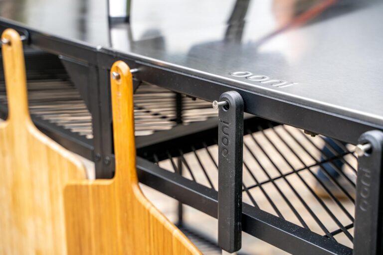 ooni Large Modular Pizza Oven Table - 31x31x35 Inch Stainless Steel Grill Stand, Barbecue Cart, Outdoor Pizza Station - Image 5