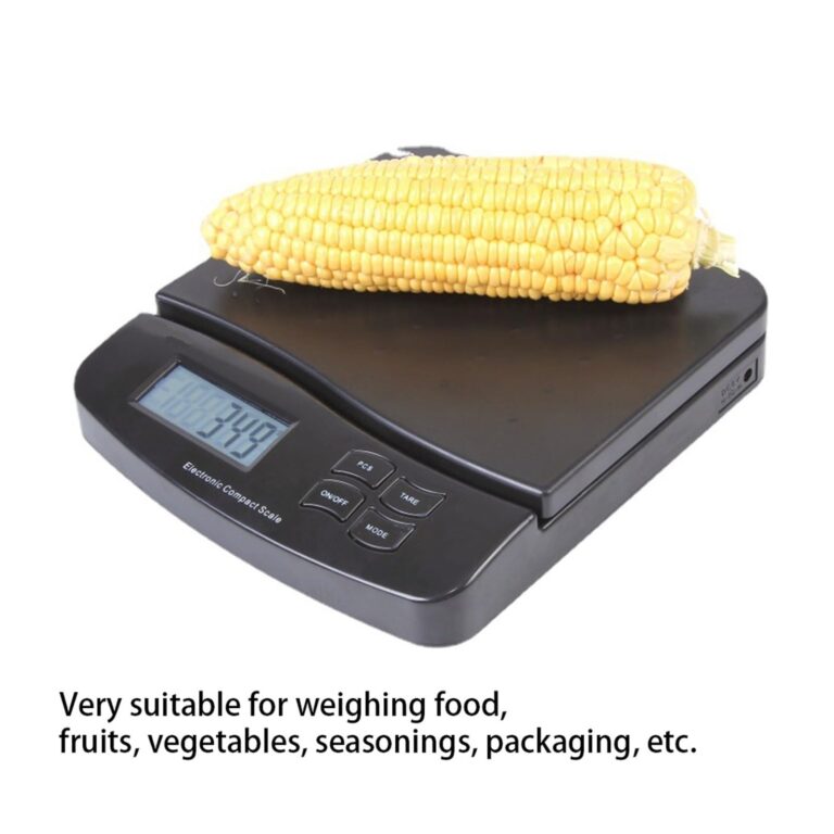ZOCWJK 25kg 1g High Precision Electronic Compact Scale LED Display Kitchen Scales Food Weight Balance Gram Weighing Measuring Grey(Gray - Image 4