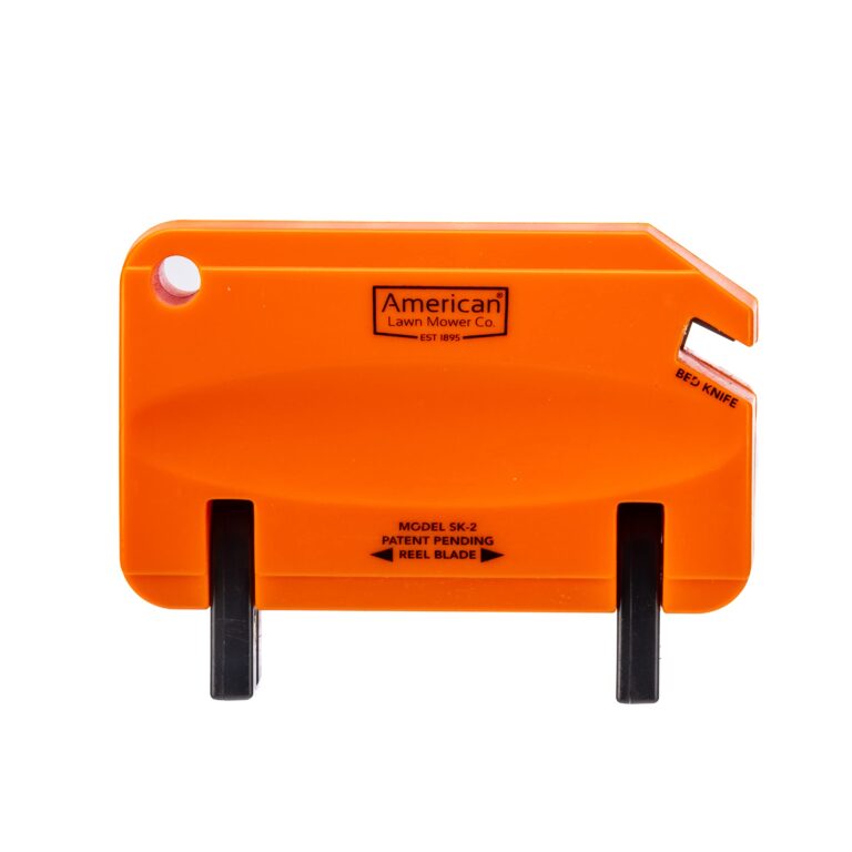 Great States American Lawn Mower 1815-18 18-Inch 5-Blade Reel Lawn Mower & American Lawn Mower Co. SK-2 Reel Lawn Mower Hand Sharpener, Orange - Image 4