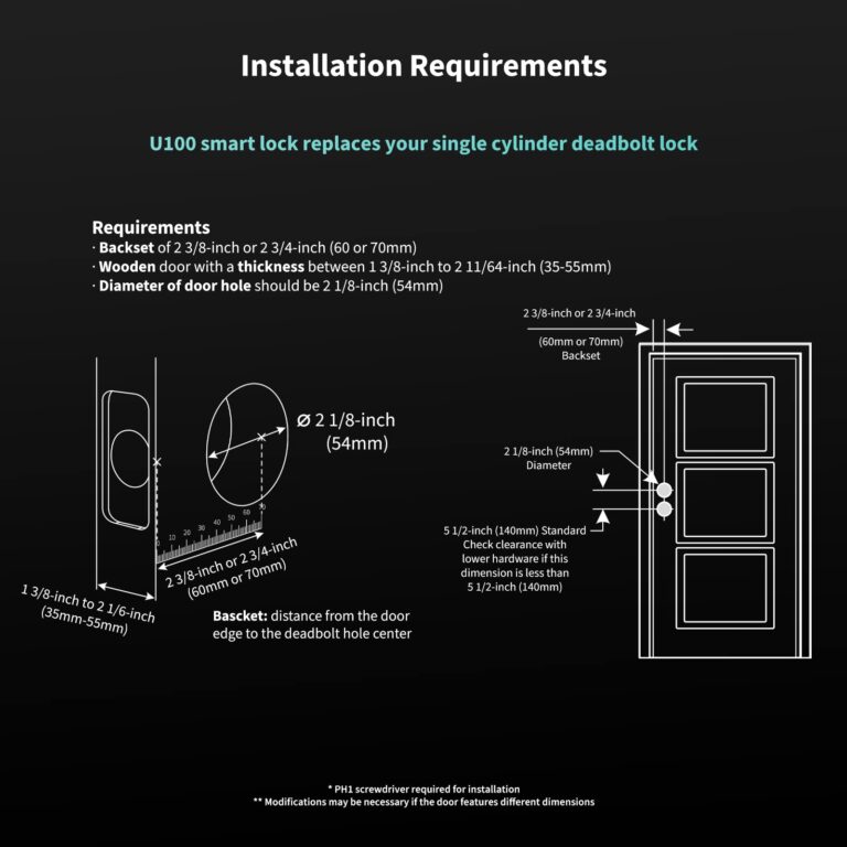Aqara Smart Lock U100, Fingerprint Keyless Entry Door Lock with Apple Home Key, Touchscreen Keypad, Smart Electronic Deadbolt, IP65 Weatherproof, Supports Apple HomeKit, Alexa, Google, IFTTT, Silver - Image 3