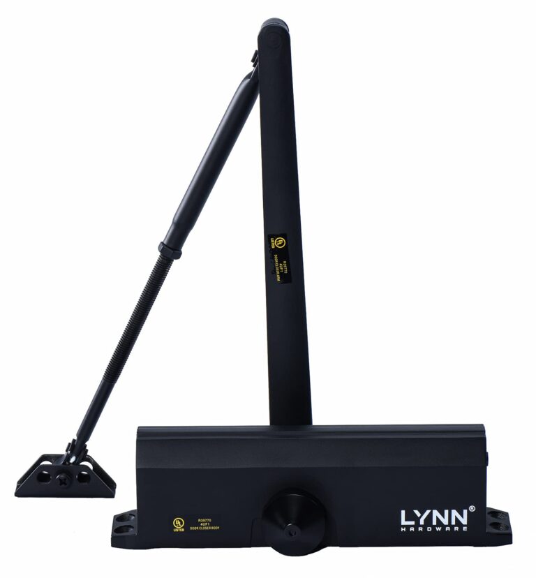 LYNN HARDWARE Medium/Heavy Duty Commercial Door Closer - DC7016 Surface Mounted, Grade 1- ADA & UL 3 Hour Fire Rated, Adjustable Size 1-6 for entrances & Aluminum storefronts- US19 Matte Black - Image 4
