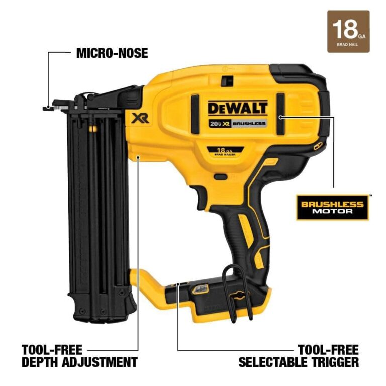 DEWALT DCN680B 20V MAX* XR® 18 GA Cordless Brad Nailer (Tool Only) - Image 8