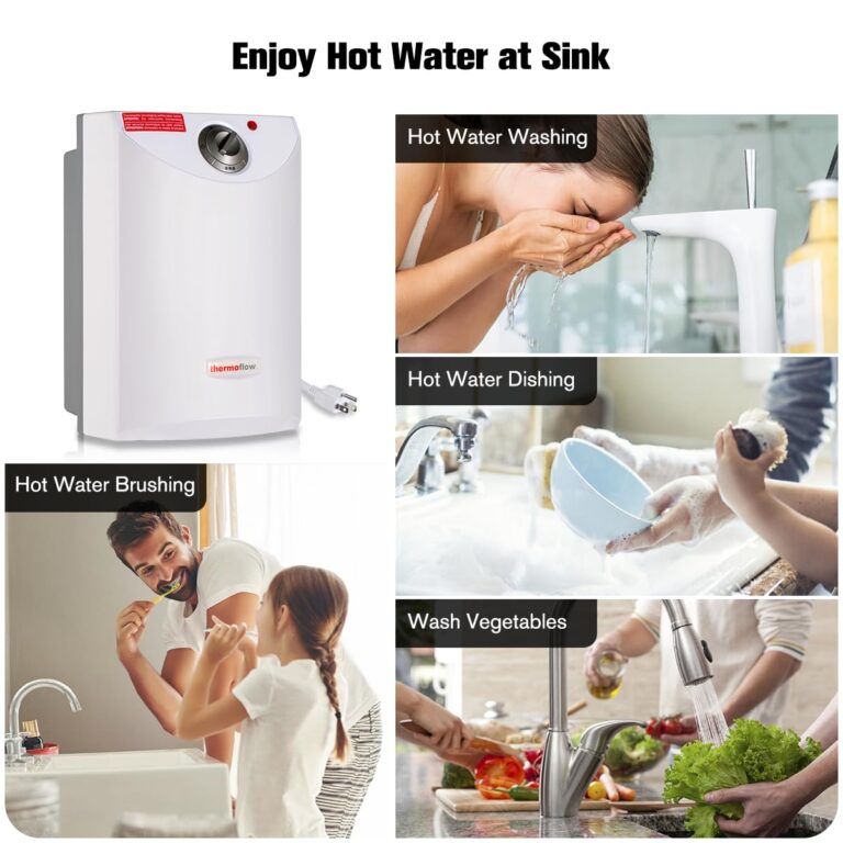 Thermoflow Electric Mini Tank Water Heater, 4.0 Gallon 120V Corded Under Sink Small Hot Water Heater for Point of Use Instant Hot Water - Image 7