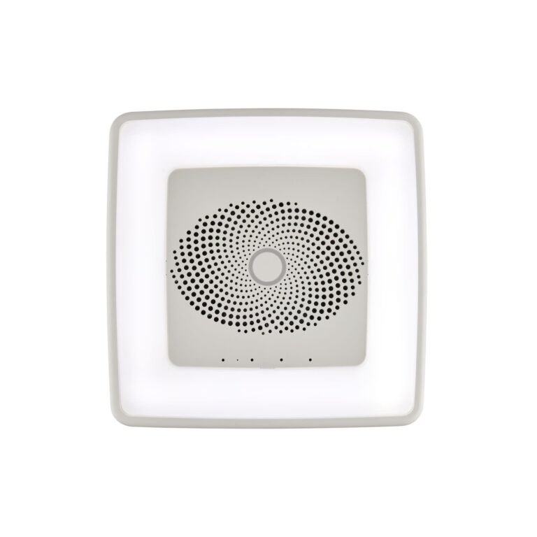 Broan-NuTone VC110CCT Sensonic Alexa Voice Controlled Smart Exhaust Fan with Dimmable LED Light and Bluetooth Speakers, 110 CFM,White, 13.25"x13.25"x5.75" - Image 4