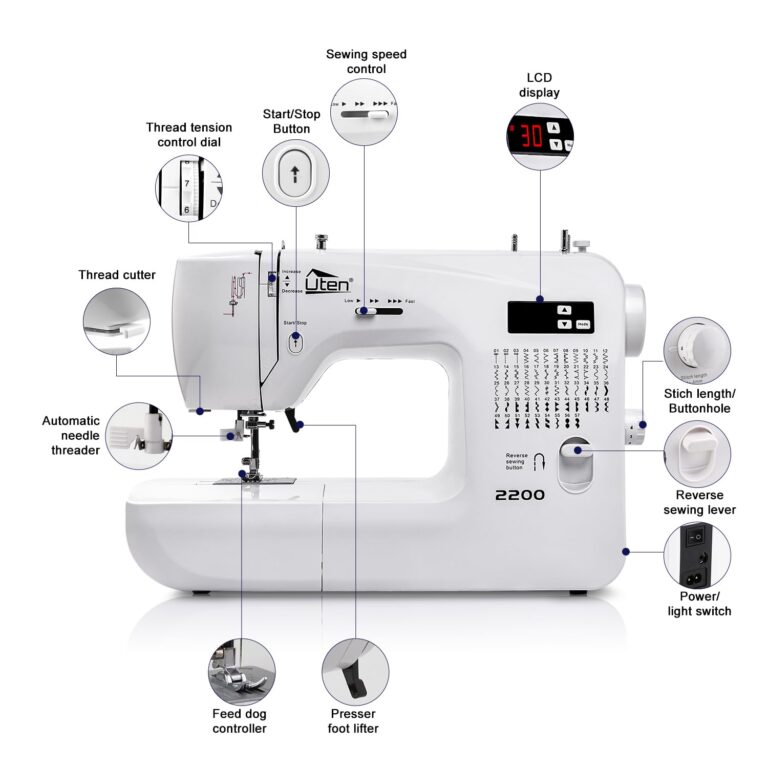Sewing Machine Computerized Embroidery Sewing Machine with 60 Unique Built-in Stitch - Image 3