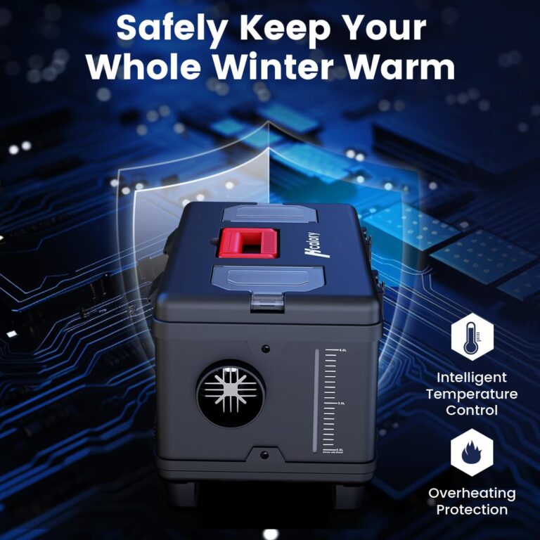 HCALORY 8KW Diesel Air Heater All-in-one 110V AC & 12V DC Support with Altitude Mode 5L Fuel Tank Portable Parking Heater Bluetooth APP Control Heating for Car Truck Boat RV Campers - Image 2