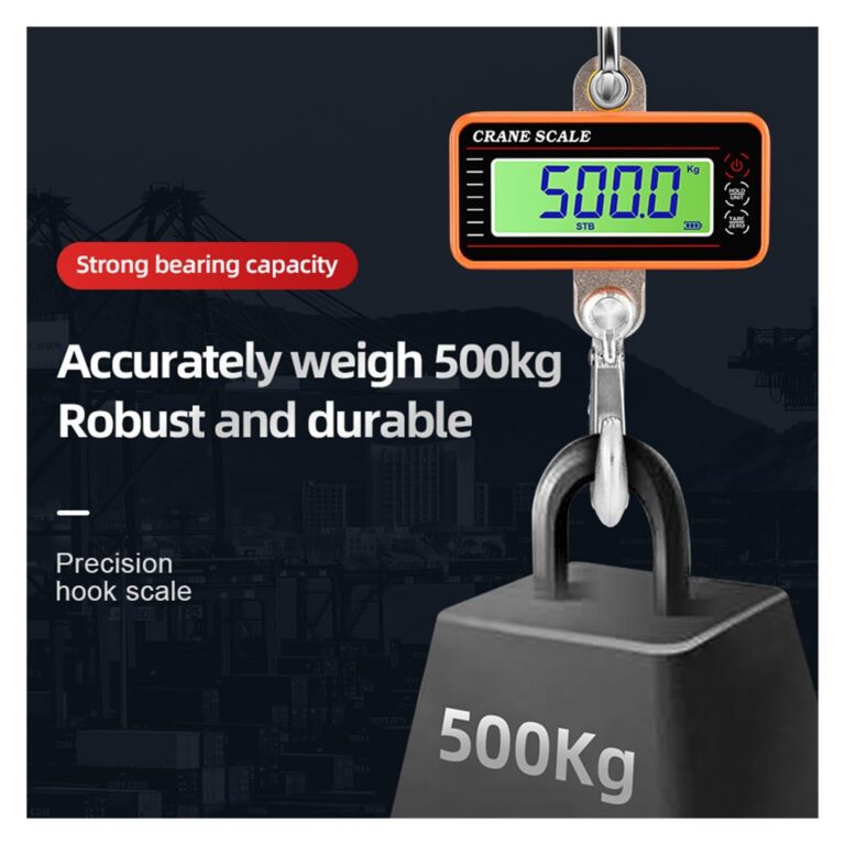 LIAMOS 1500Kg/1000Kg/500Kg Digital Hanging Scale with 65ft Remote Control Crane Scale Portable Heavy Duty Scale Industrial Hook Scales,Electronic Hanging Scale(LCD 1500KG Black) - Image 3