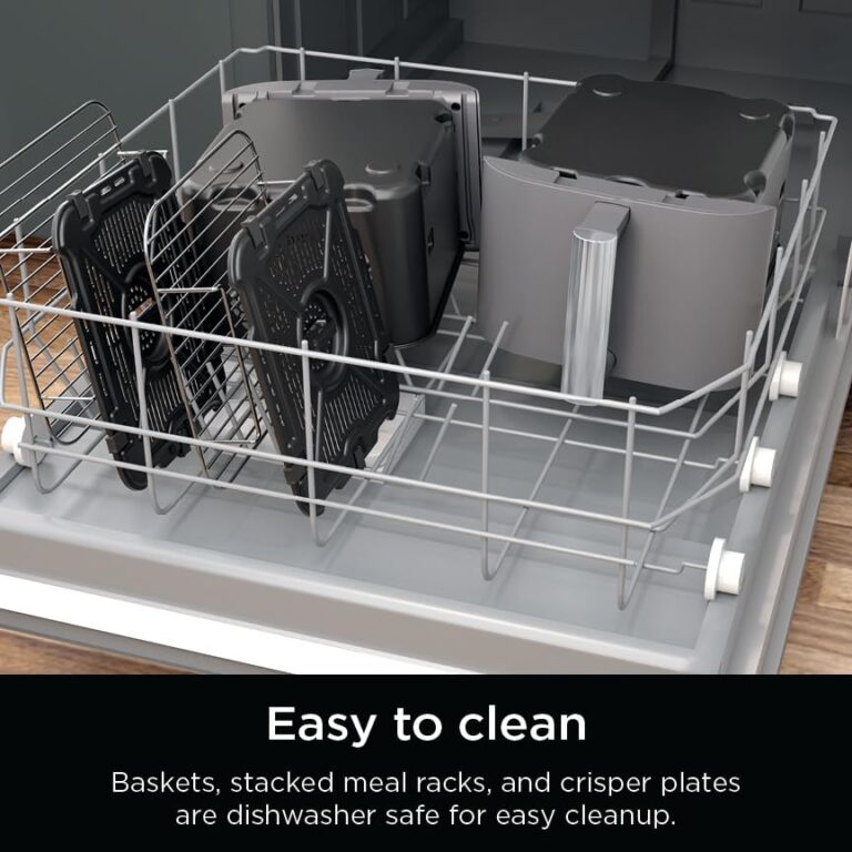 Ninja DoubleStack XL Smart 2-Basket Air Fryer, Smart Cook System, DoubleStack Technology Cook 4 Foods at Once, Space Saving Design, 10 QT, 6-in-1, Smart Finish & Match Cook, Air Fry, Broil, Bake SL451 - Image 4