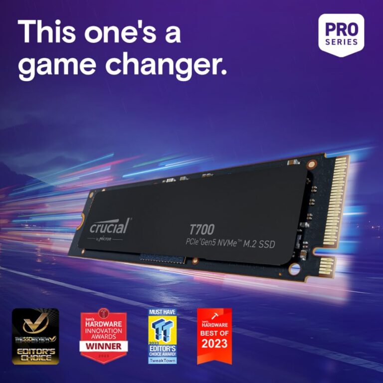 Crucial T700 2TB Gen5 NVMe M.2 SSD - Up to 12,400 MB/s - DirectStorage Enabled - CT2000T700SSD3 - Gaming, Photography, Video Editing & Design - Internal Solid State Drive - Image 2