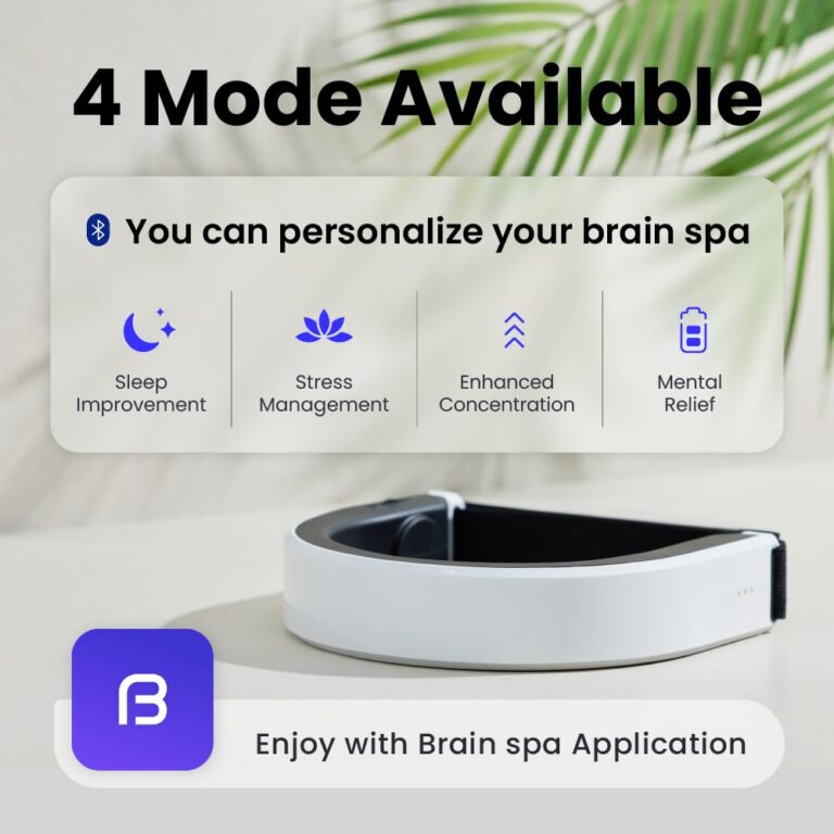 Brain spa, Insomnia Relief Device, Brain Care Headset, 40Hz Gamma Wave Stimulation of Near-Infrared & Bone Conduction, Improve Sleep, Enhance Concentration, Mental Relief and Relieve Stress - Image 2