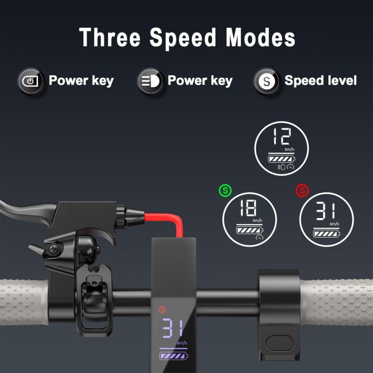 Electric Scooter for Adults - 350W Motor,Up to 19 MPH, 8.5" Solid Tires Portable Foldable Commuting Scooter for Adults with Double Braking System and App, 20 Miles Long-Range - Image 6