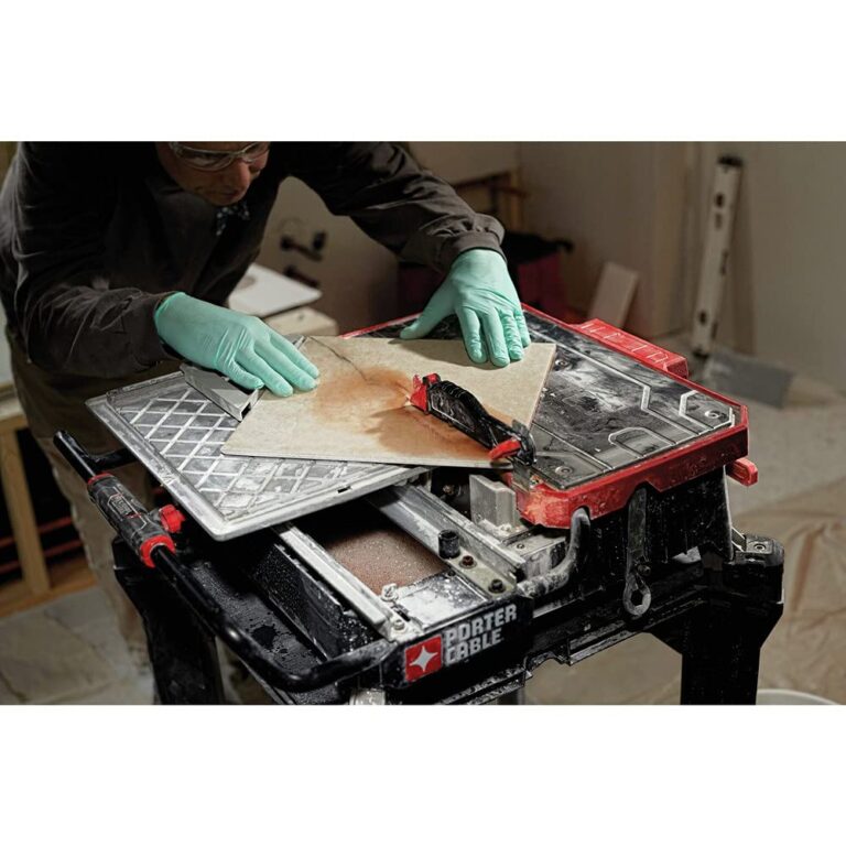 PORTER-CABLE Tile Saw, Wet Saw with 7-inch Cutting Capacity and On-Board Cutting Guide (PCE980) - Image 2