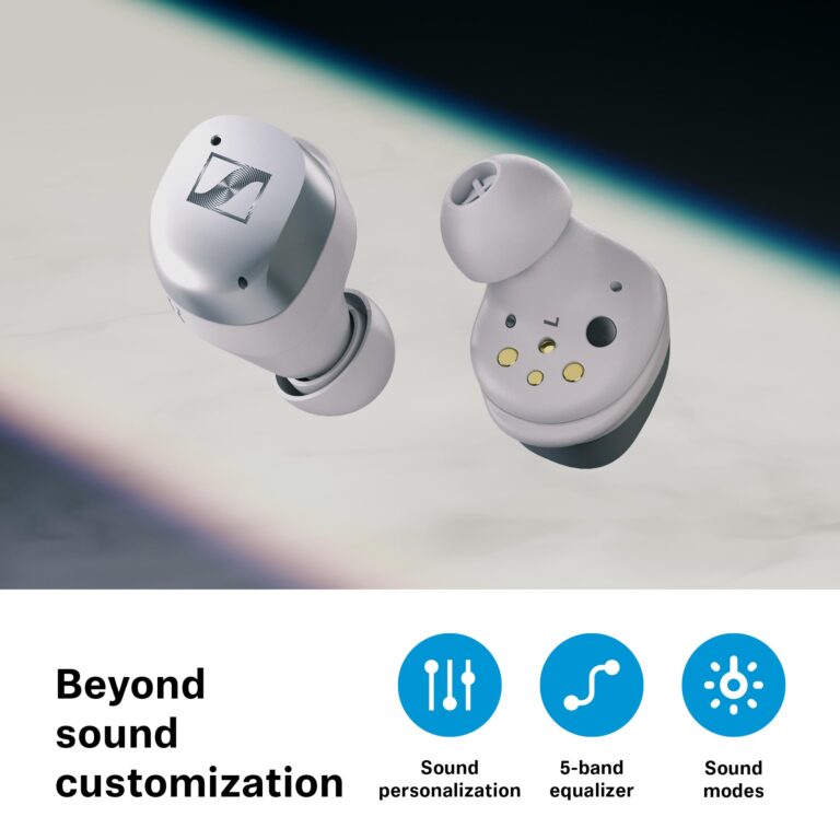 Sennheiser MOMENTUM True Wireless 4 Smart Earbuds with Bluetooth 5.4, Crystal-Clear Sound, Comfortable Design, 30-Hour Battery Life, Adaptive ANC, LE Audio and Auracast - Black Copper - Image 3