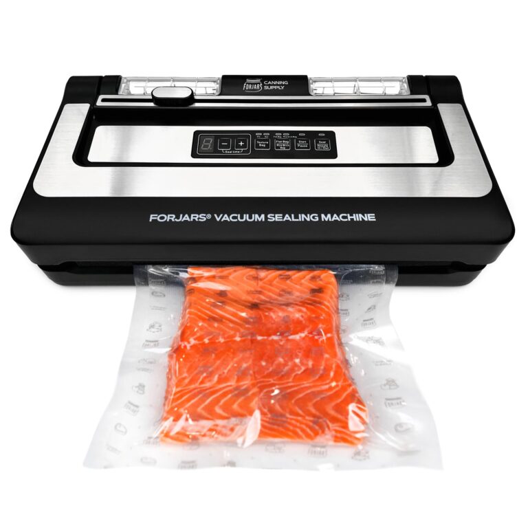 FORJARS Food Vacuum Sealer Machine with 20 Bags, High-Speed, Multi-Functional. Automatic Sealing for Dry and Wet Storage, Freshness Saving for Your Food, Perfect for Sous Vide Cooking and Kitchen Use