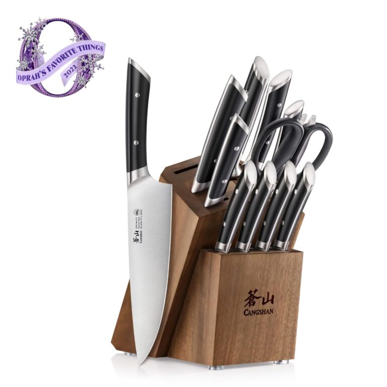 Cangshan HELENA Series German Steel Forged Knife Block Set (12-Piece, Black), Oprah's Favorite Things 2023 - Image 9