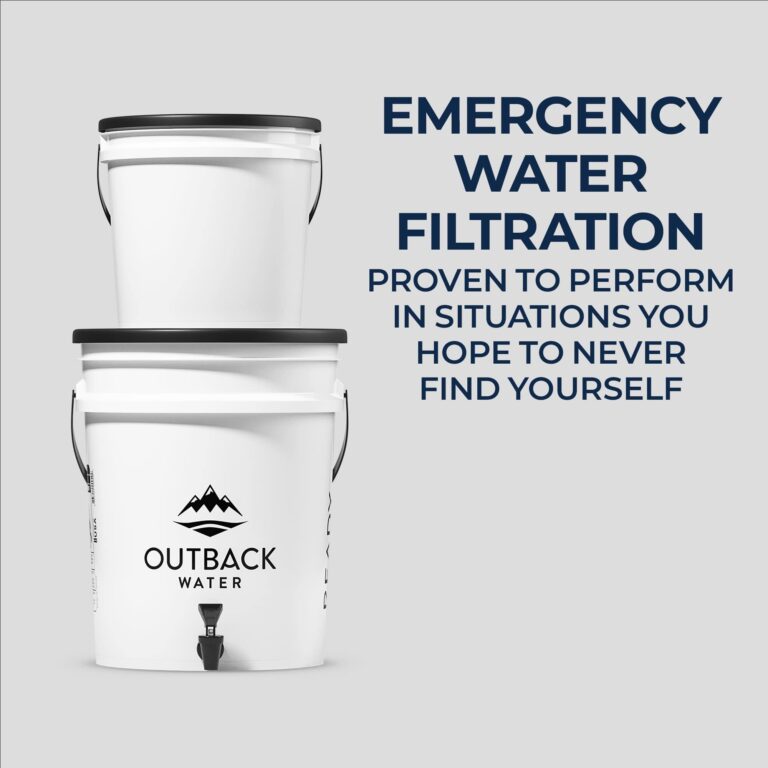 Outback Emergency Drinking Water Filter System - Gravity Fed Bucket Water Filtration for Survival, Off-Grid, Disaster Preparedness, Travel, & Camping, Bug Out Kit, Up to 24 Gallons a Day - Image 2