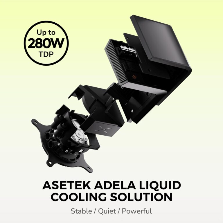 TRYX Panorama SE 360 ARGB 360mm AIO Rotatable 6.5'' AMOLED Curved Screen 3D Anamorphic Effect Customizable AIO Cooler 360mm Asetek Adela 280w TDP ARGB Fan Intel LGA 1851/1700/1200/115X AMD AM5/AM4 - Image 7