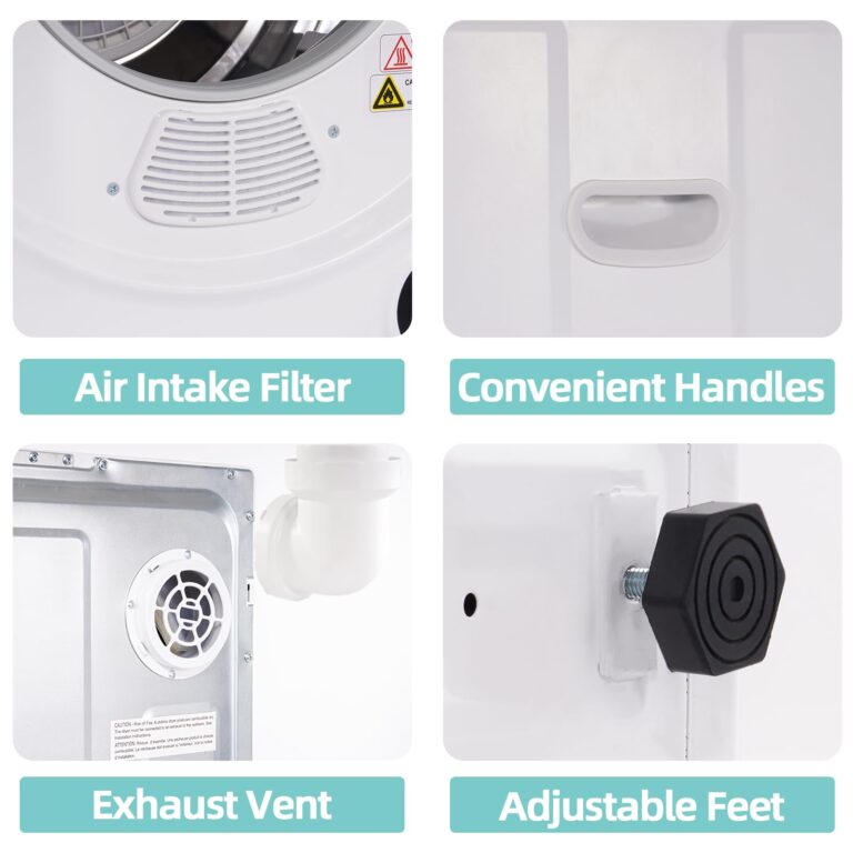Elevon EL-YM S Portable Dryer, 1.5 Cubic Feet, White - Image 4