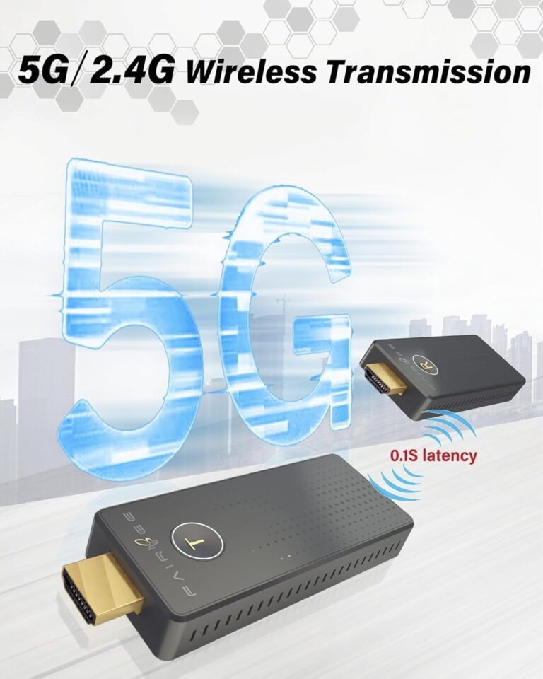 Wireless HDMI Transmitter and Receiver 4K, FAIRBEE Wireless HDMI Extender Kit, True 4K, Plug and Play, Support 16TX to 1RX, Streaming Video/Audio from Laptop/PC/Camera to HDTV/Projector/Monitor - Image 4