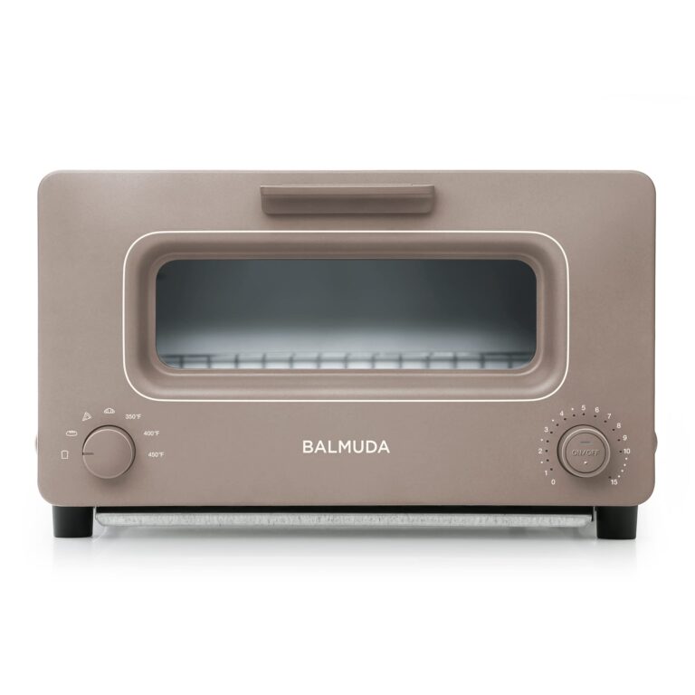 BALMUDA The Toaster | Steam Oven Toaster | 5 Cooking Modes: Sandwich Bread, Artisan Bread, Pizza & Pastry, Oven | Precise Heat Control | Steam Technology | Baking Pan | US Version | Taupe