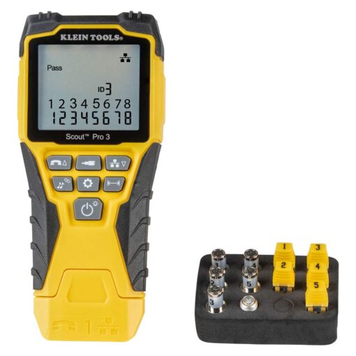 Klein Tools VDV500-920 Wire Tracer Tone Generator and Probe Kit & VDV501-851 Cable Tester Kit & VDV226-110 Ratcheting Modular Data Cable Crimper/Wire Stripper/Wire Cutter - Image 5