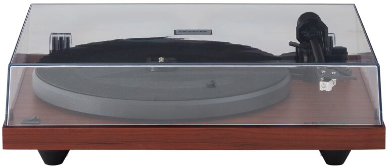 Crosley C6B-MA Belt-Drive Bluetooth Turntable Record Player with Adjustable Tone Arm, Mahogany - Image 6