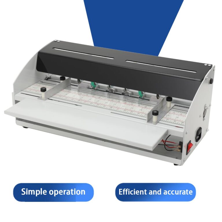 LALABU 3-in-1 Electric Creasing Machine 460mm 18inch Electric Paper Creaser Scorer Perforator Cutter Paper Folding Machine for Tickets Documents Cards Photos Invitations, 110V - Image 5
