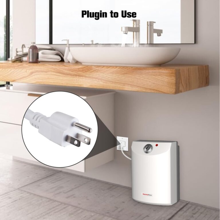 Thermoflow Electric Mini Tank Water Heater, 4.0 Gallon 120V Corded Under Sink Small Hot Water Heater for Point of Use Instant Hot Water - Image 4