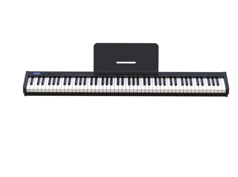 NikoMaku Piano Keyboard 88 Keys Semi-weighted Compact Portable Digital Piano Set for Beginners with Stand, Carrying Case, Sustain Pedal, Headphones, SWAN-S Black - Image 2
