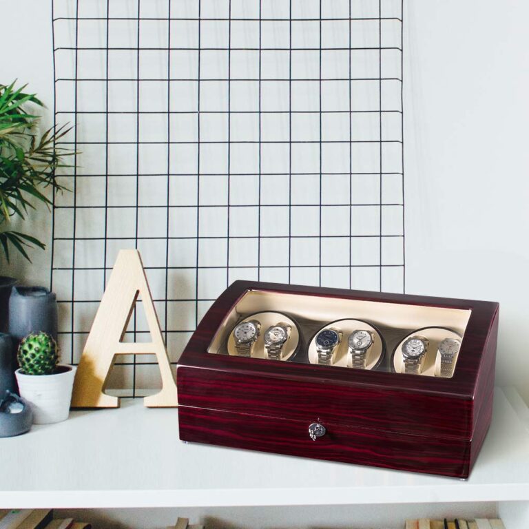 JQUEEN Six Watch Winders 7 Storages with Three Quiet Mabuchi Motors - Image 4