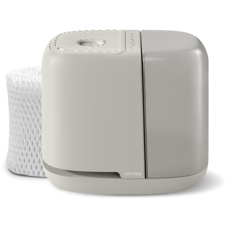 Canopy Bedside Humidifier 2.0, Moonstruck, 36 HR Run Time, 2.5L Capacity - Reading Light & White Noise - Alleviate Symptoms of Allergies, Cold, Dry Skin - Humidifier, Filter, Power Cord & Adapter