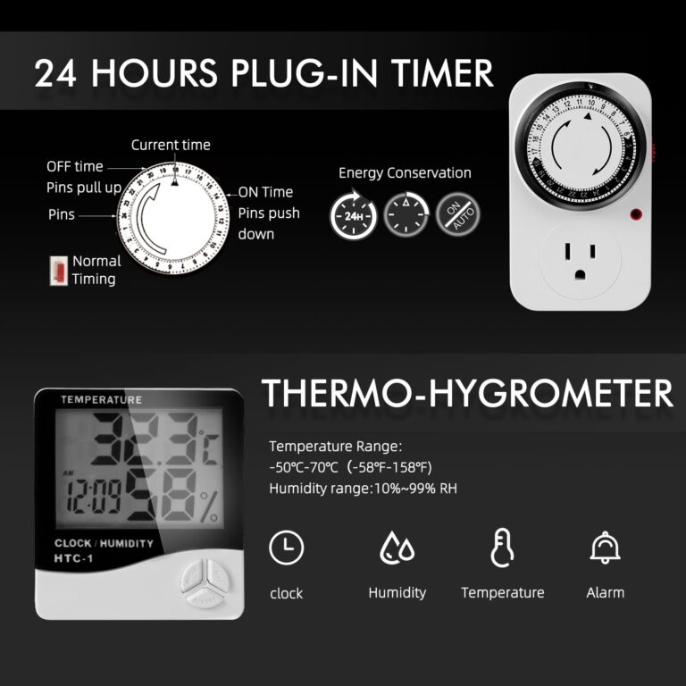 Spider Farmer Cost-Effective 9-in-1 Plant Grow Tools Kit 2024 Update 4 Inch Inline Fan and Carbon Filter Combo - Image 3