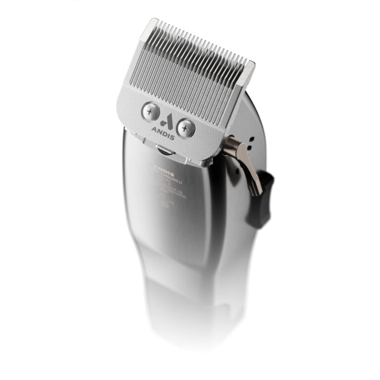 Andis 12660 Professional Master Corded/Cordless Hair Trimmer, Adjustable Carbon Steel Blade Hair Clipper for Close Cutting, Silver - Image 9