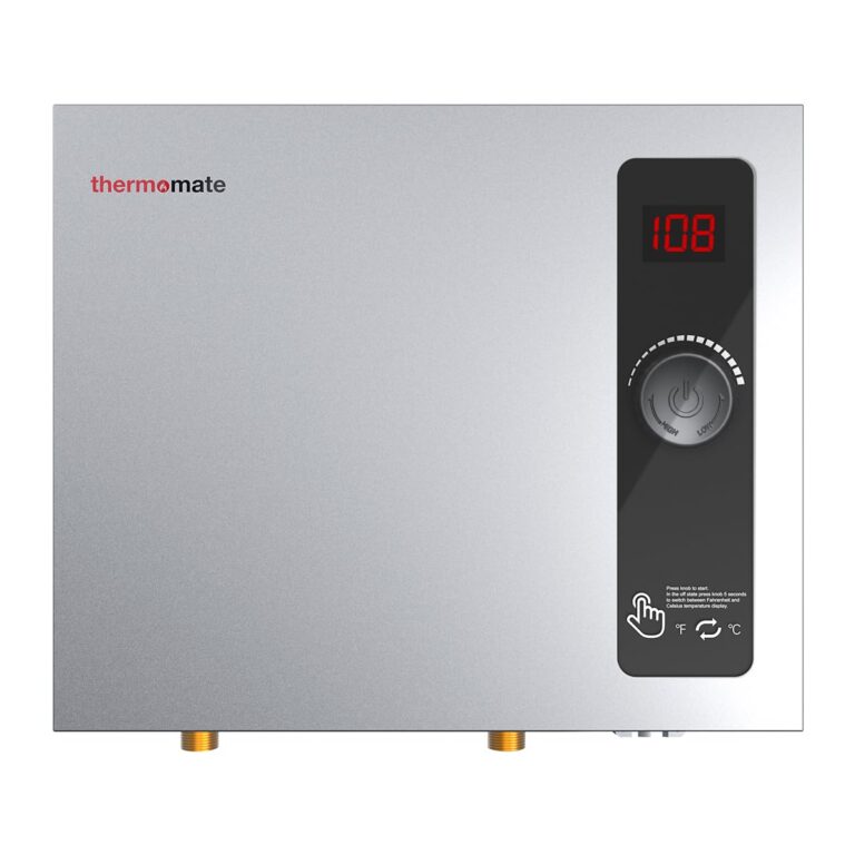 Tankless Water Heater Electric, thermomate 14kW at 240 Volt, On Demand Instant Hot Water Heater for Shower, Self-Modulating Save Energy, Save Space, 2.66GPM at 35°F Rise ET140