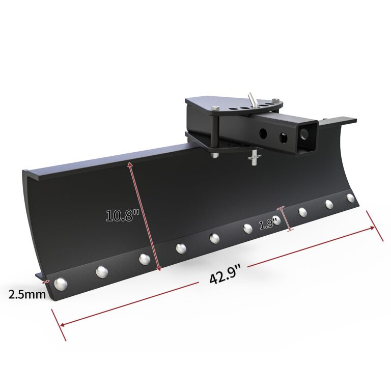 YITAMOTOR ATV/UTV Scrape Blade Implement 42" Tow Behind Box Scraper 2" Inside Diameter Fits ATV/UTV Manual Implement Lift - Image 6