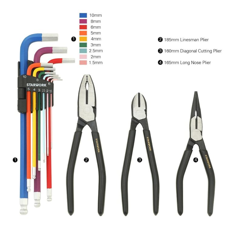 STARWORK TRUE MECHANIC™ 314-Piece Mechanics Tool Set and Socket Set, Professional Metric Set - Image 4