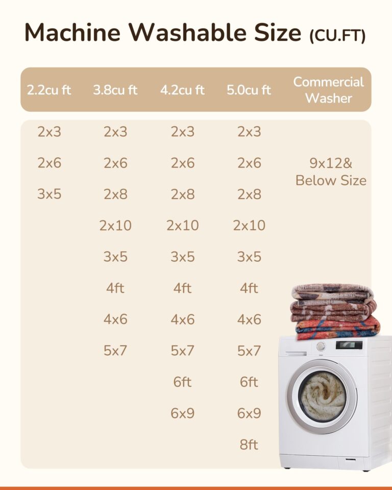 Area Rug 8x10 Rug Machine Washable Non-Slip Low Pile Print Pattern Western Rug for Living Room Bedroom Entryway-Cream/Camel - Image 5