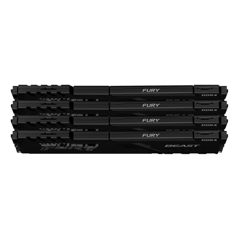 Kingston FURY Beast 64GB (4x16GB) 3200MHz DDR4 CL16 Desktop Memory Kit of 4 KF432C16BBK4/64,Black - Image 6