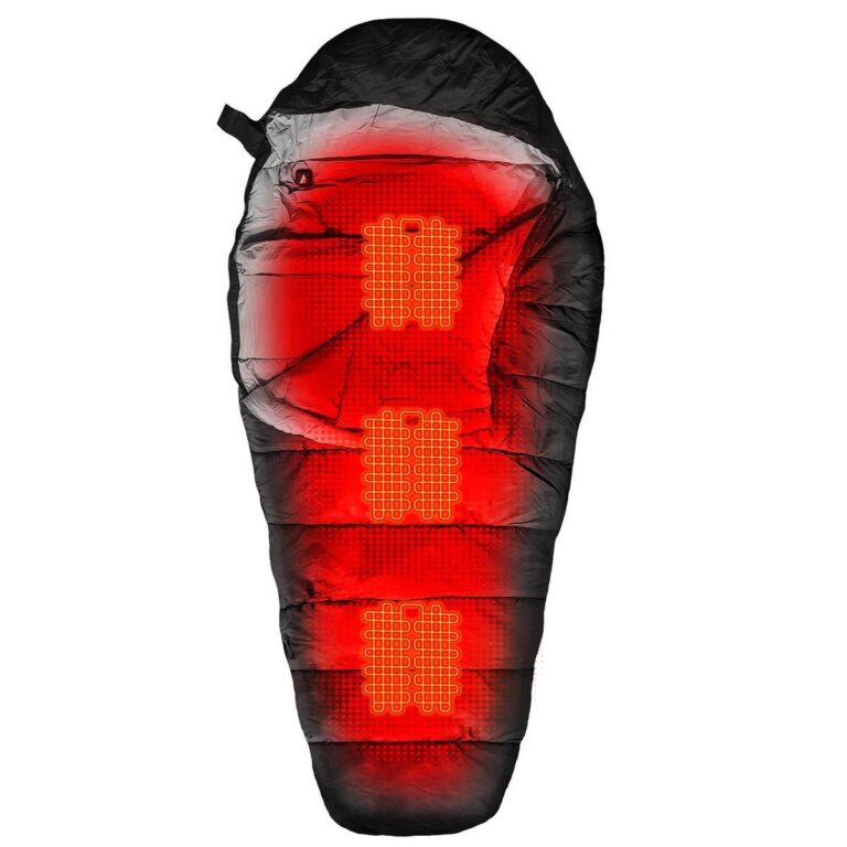 ActionHeat Electric Heated Sleeping Bag for Adults – Portable Mummy Style 5V Battery Powered Heat Sleeping Bag for Camping or Outdoor Hiking Cold Weather Black - Image 6