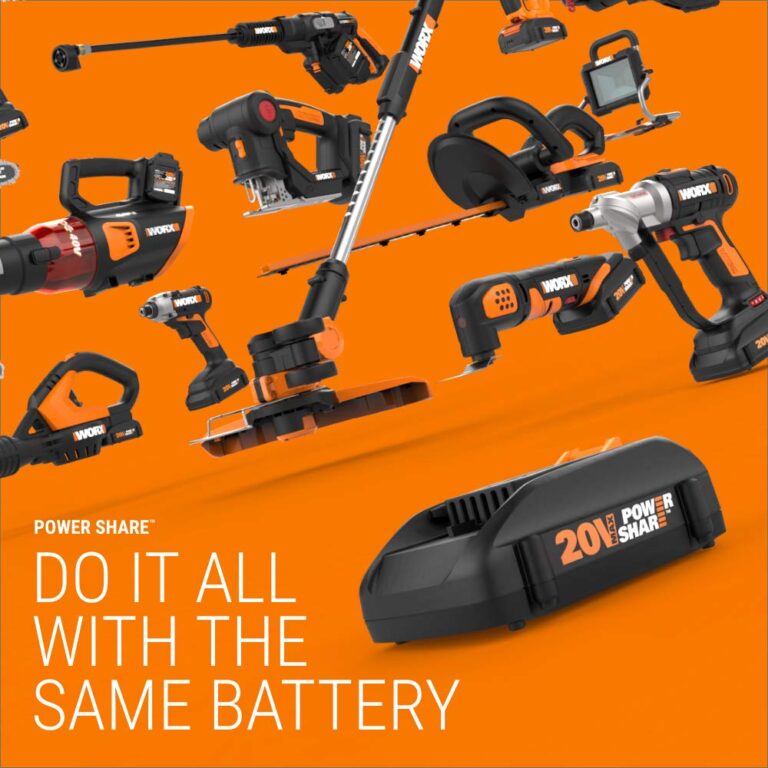 WORX WO7046 Hydroshot 20V PowerShare 2.0 Ah Portable Power Cleaner with 2 Batteries - Image 6