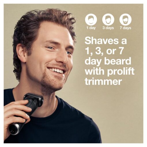 Braun Electric Razor,Waterproof Foil Shaver for Men,Series 9 Pro 9460cc,Wet & Dry Shave,w/ProLift Beard Trimmer for Grooming,5-in-1 Cleaning & Charging SmartCare Center, Head Shavers for Bald Men - Image 6