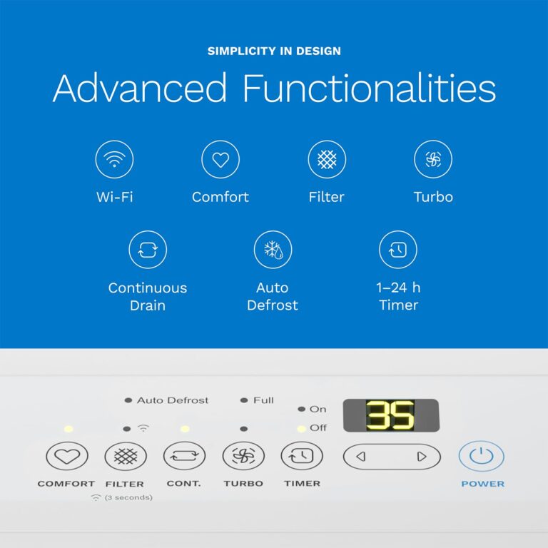 hOmeLabs 1,500 Sq. Ft. WiFi-Enabled Dehumidifier, Small to Medium Size Rooms - Home, Bedroom, Bathroom - Powerful Moisture Removal - 22 Pint (Previously 30 Pint) HME031001N - Image 5