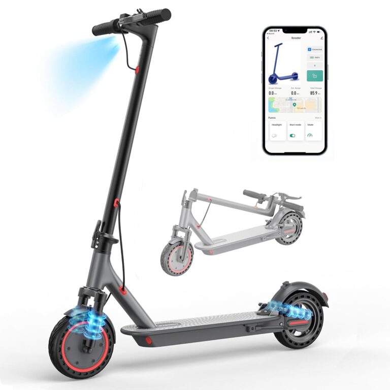 Electric Scooter, 8.5" /10“Tire, 16/19/22Mph Top Speed, 12/22/28 Miles Long Range, Folding Escooter for Adults and Teens with Dual Braking,Dual Suspension, App