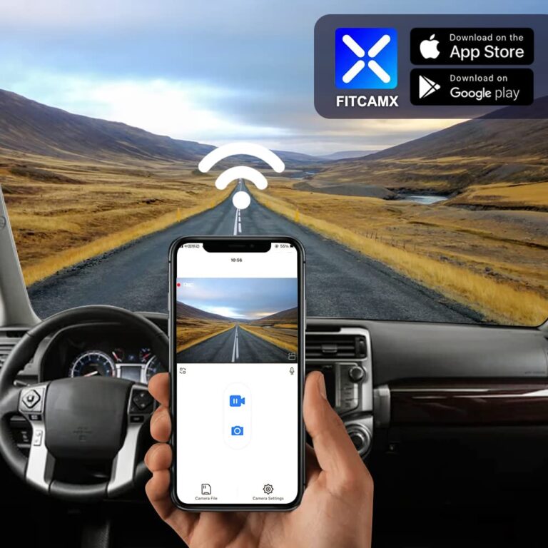 Fitcamx 4K Dash Cam Suitable for Toyota 4Runner 2020-2024 TRD Sport Limited Pro Off-Road Venture SR5 Premium, OEM Look, 2160P UHD Video, WiFi&APP, G-Sensor, Loop Recording, Easy to Use, 64GB Card - Image 4