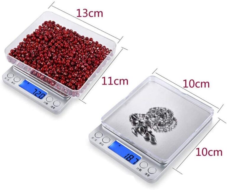High-Precision Kitchen Food Scales - Stainless Steel Electronic Scales for Cooking, Baking, Coffee, and Jewelry - Accurate Weight Measurement, Easy to Clean and Use - Image 3