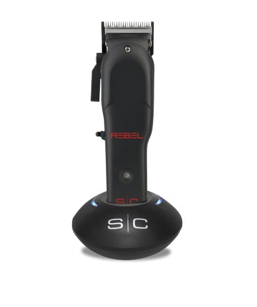 Stylecraft Rebel Professional Super-Torque Cordless Hair Clipper, Black Diamond Carbon Fusion Faper Blades