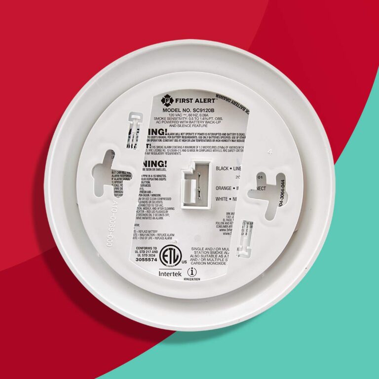 First Alert BRK SC9120B-6 Hardwired Smoke and Carbon Monoxide Detector (CO) with Battery Backup. 6-Pack , White - Image 4
