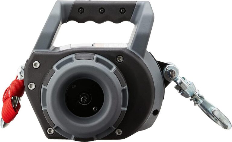 WARN 101575 Handheld Portable Drill Winch with 40 Foot Synthetic Rope: 750 lb Pulling Capacity , Gray - Image 5