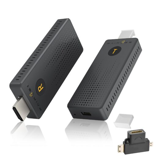 Wireless HDMI Transmitter and Receiver 4K, FAIRBEE Wireless Hdmi True UHD 4K Input & 4K Output, Plug & Play, 98ft Range, Dual Band 2.4G/5G, for Laptop/PC/TV Box to HDTV/Projector, No App Needed